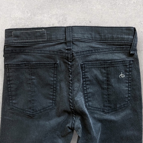 Rag & Bone Gray Jeans Zippered Bottom Skinny Fit Women Size 24 - Picture 6 of 9